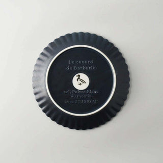 Marumitsu Poterie Navy Barbarie Plate