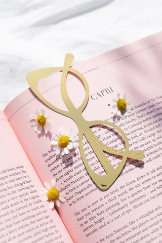 Octaevo Brass Dolce Vita Bookmark Stationery - La Gent Thoughtful Gifts