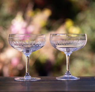 The Vintage List Ovals Cocktail Glasses Set of 4 - La Gent Thoughtful Gifts