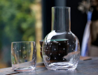 The Vintage List Stars Crystal Carafe & Glass - La Gent Thoughtful Gifts