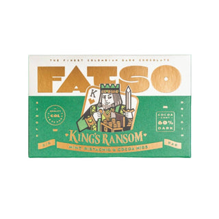 Fatso King's RANSOM 150g - 60% Dark Chocolate Vegan Bar