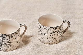 Nkuku Ama Splatter Mug - Short (Set of 2)