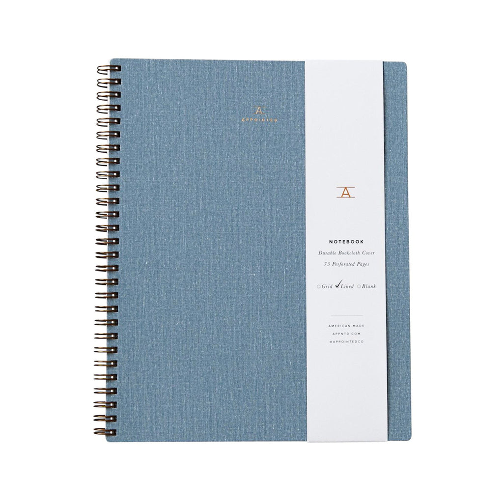 Appointed Chambray Blue Notebook – La Gent