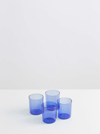 Maison Balzac Medium Azure Tumbler Glass Set of 4