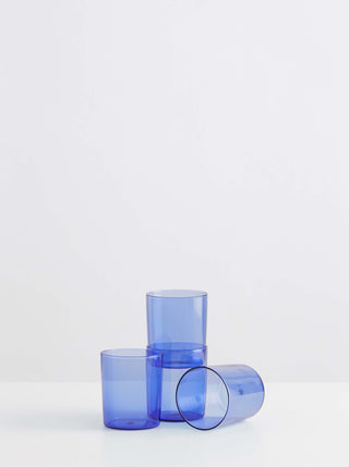 Maison Balzac Medium Azure Tumbler Glass Set of 4