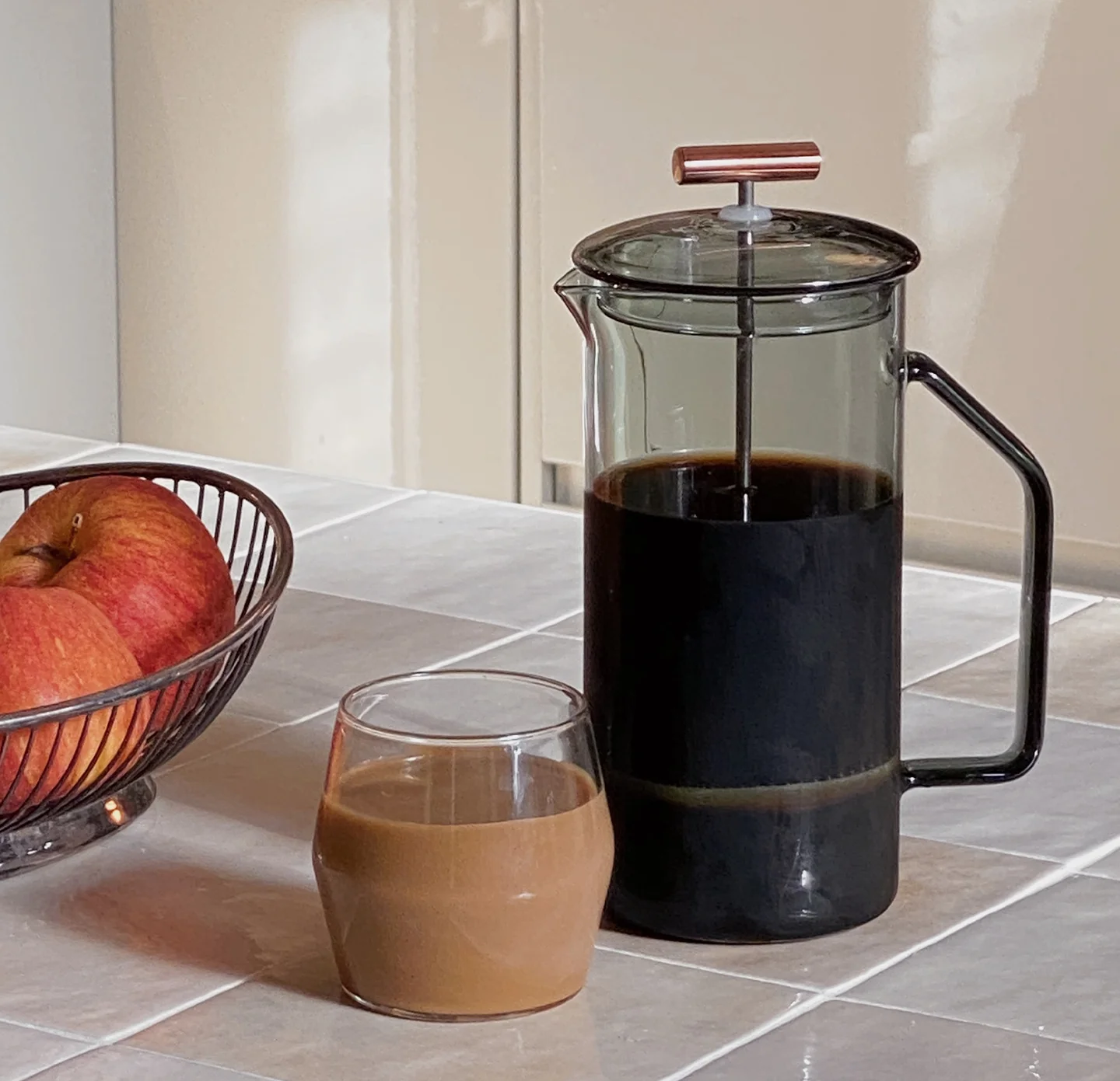 Yield Glass French Press - Cobalt